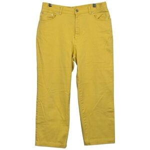 Ralph Lauren Jeans Butter Yellow Women’s Size 12 Cropped Altered Denim